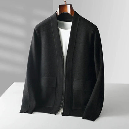 Variant image for Herren-Weste, Strick, Wollmischung, klassisches Design mit, V-Ausschnitt und Taschen-21
