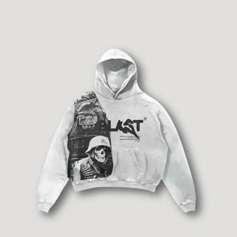 Variant image for Unisex Hoodie Grafisk Design 100% Bomull Streetwear-18