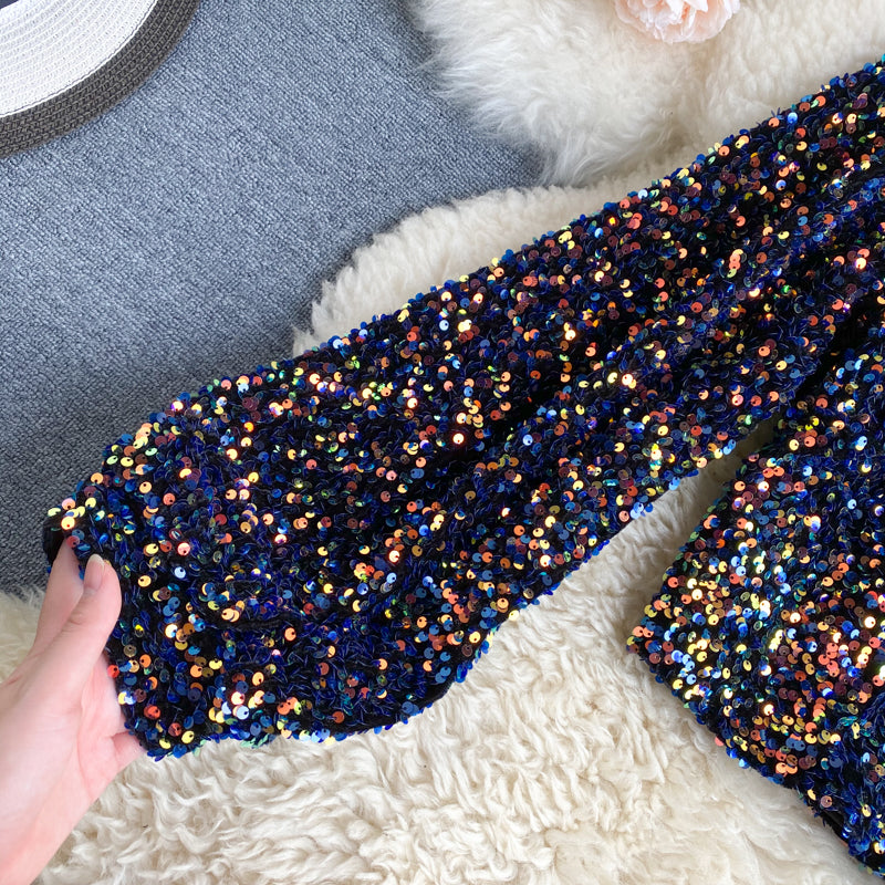 Dam Topp Asymmetrisk Design Mousserande Polyester-6