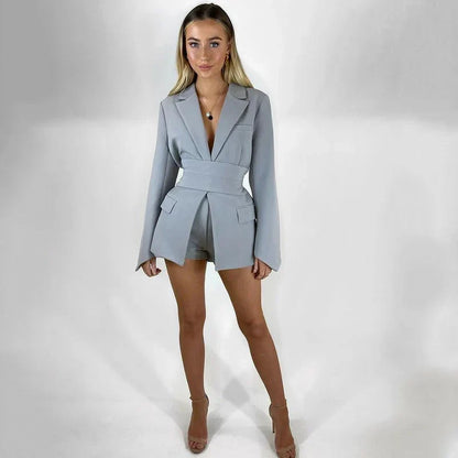 Kvinnors Jacka Med Bälte Lång Polyester-2
