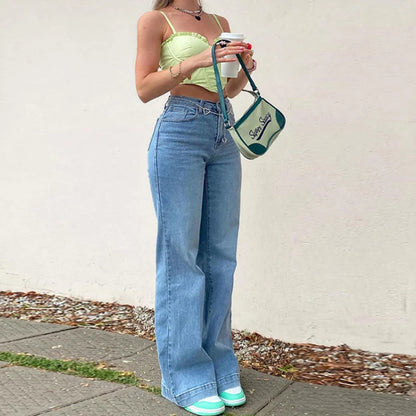 Dam Jeans Stretch Medelhög Midja Modern Passform 3