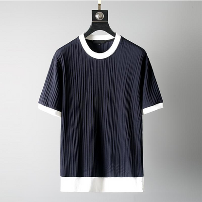 Herr Sommarkläder Uppsättning Kortärmad T-shirt och Shorts Polyester-2