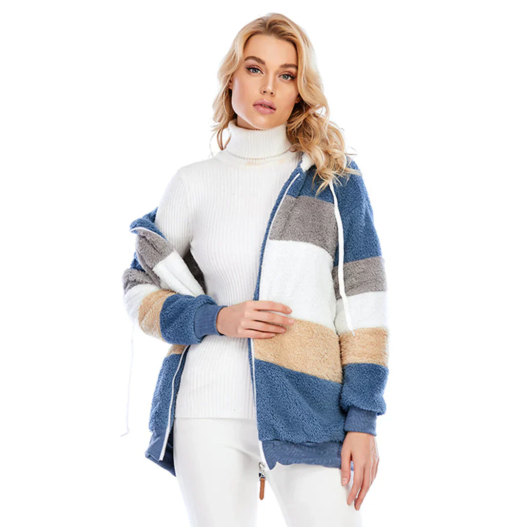 Mjuk och Varm Damjacka i Högkvalitativ Polyester – Trendiga Jackor för Dam, Perfekt för Svala Dagar 11