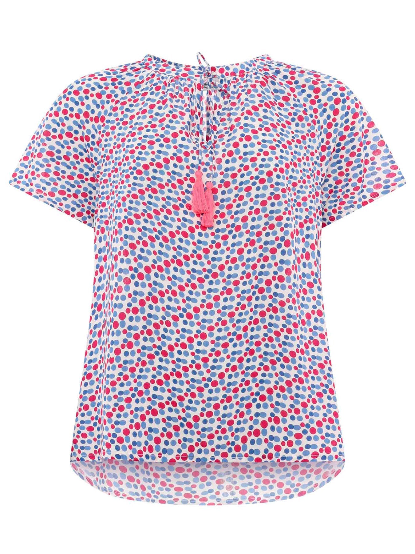 Dam Blus Avslappnad Viskos Design-2