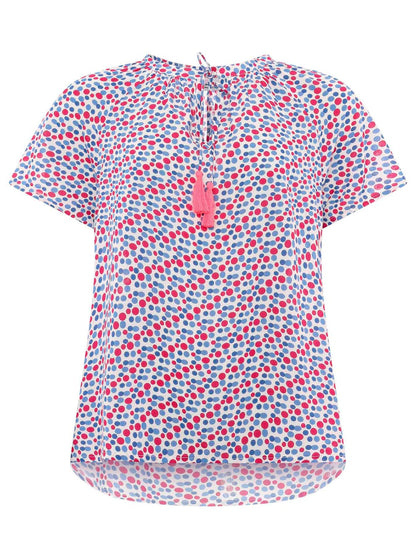 Dam Blus Avslappnad Viskos Design-2