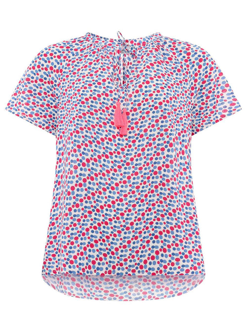 Dam Blus Avslappnad Viskos Design-1