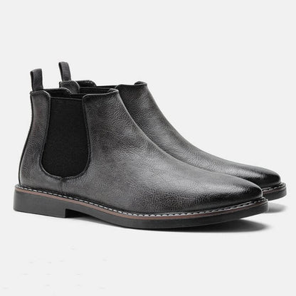 Herrskor Läder Klassisk Stil Ergonomisk Design Hållbarhet-5