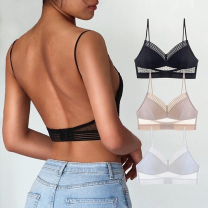 Bralette BH Utan Stöd för Klänning med Öppen Rygg – Mjuk Elastisk Design med Push-Up-Effekt 7