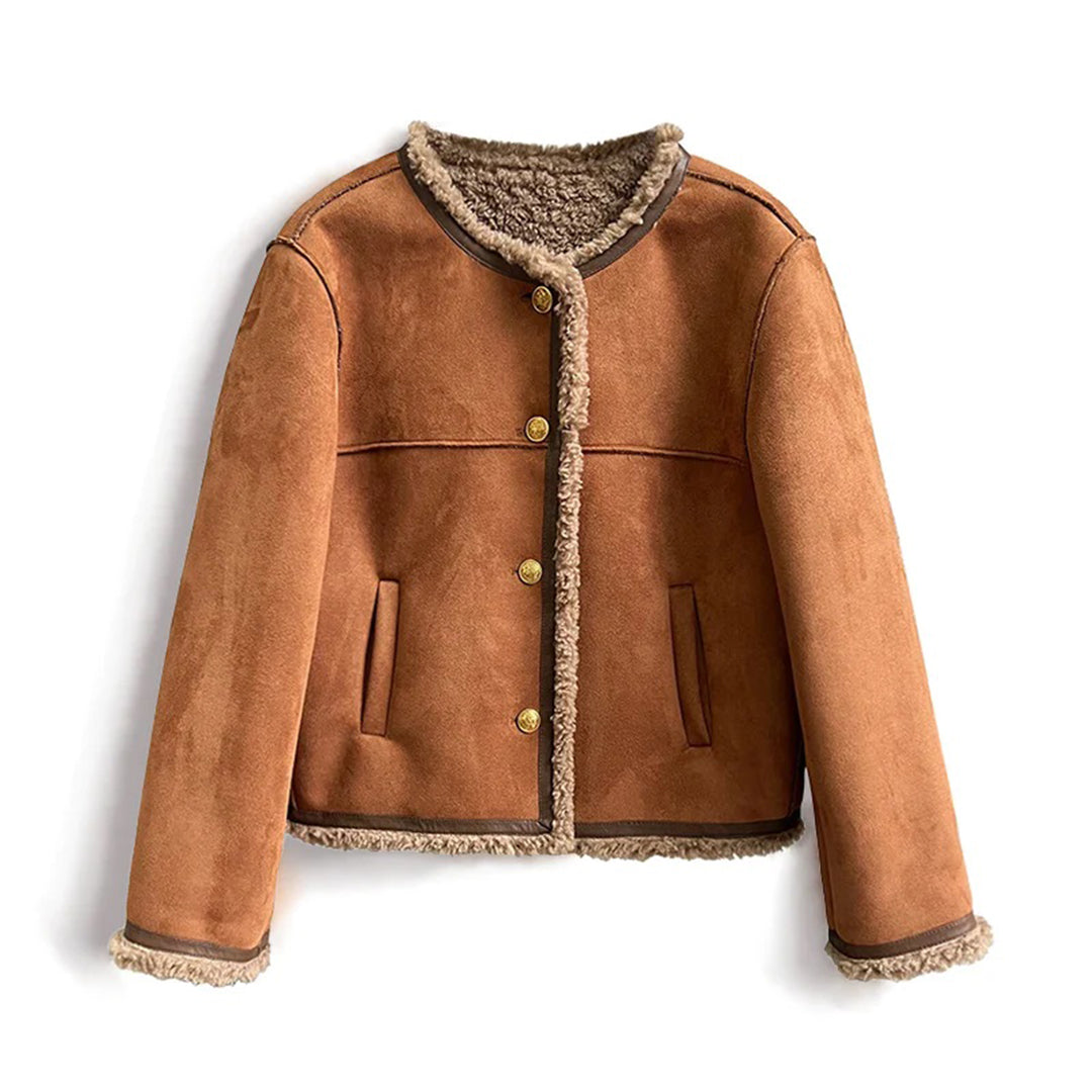 Damjacka Mocka med Pälsfoder Elegant och Bekväm Stil 2