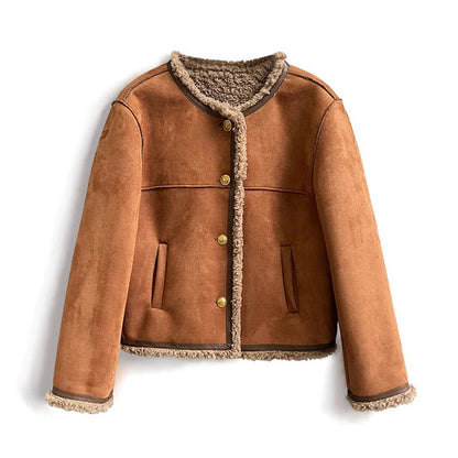 Damjacka Mocka med Pälsfoder Elegant och Bekväm Stil 2