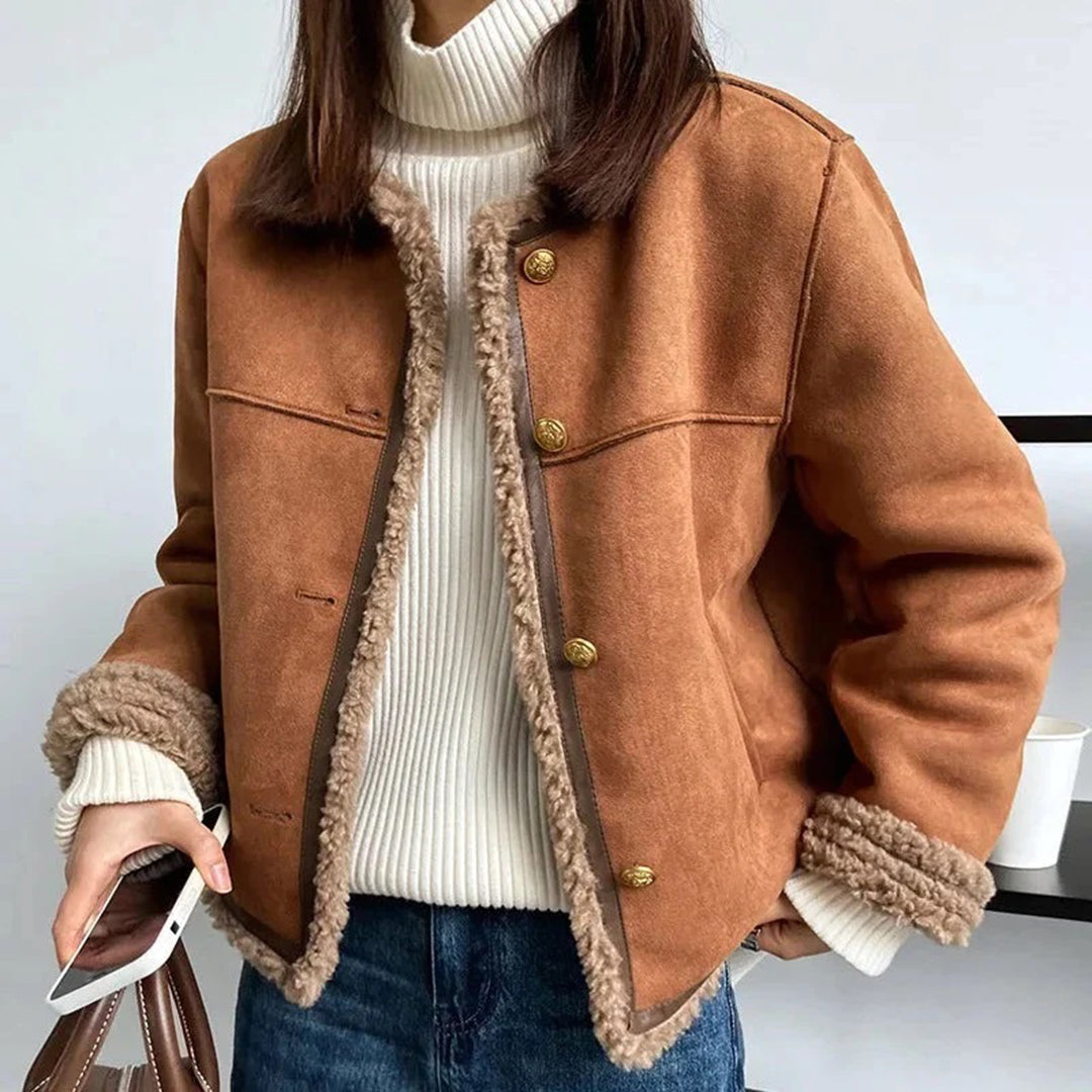 Damjacka Mocka med Pälsfoder Elegant och Bekväm Stil 7
