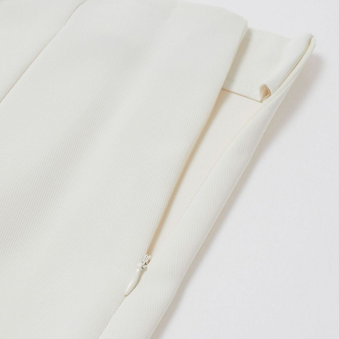 Fina Dam Klänningar Oregelbunden Klaff Knäppta Veck Polyester-3