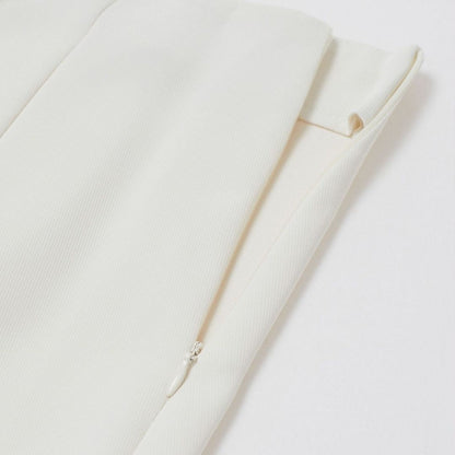 Fina Dam Klänningar Oregelbunden Klaff Knäppta Veck Polyester-3