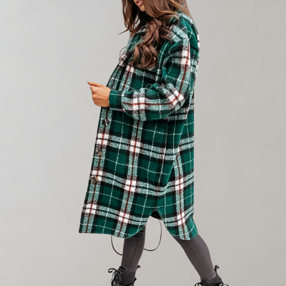 Damjacka Mjuk Modern Polyester Avslappnad Passform-6