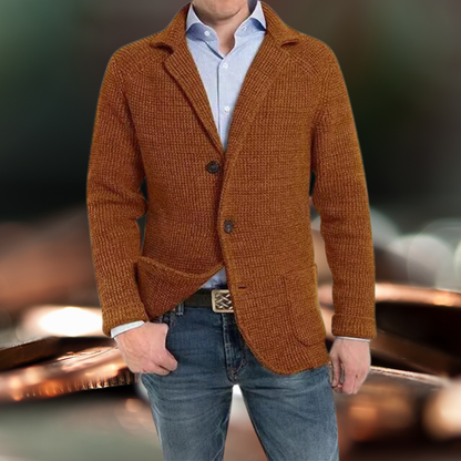 Dam Blazer Långärmad Vändbar Krage Bomull Polyester 1