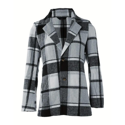 Kvinna Blazer Skräddarsydd Polyester Elegant 6