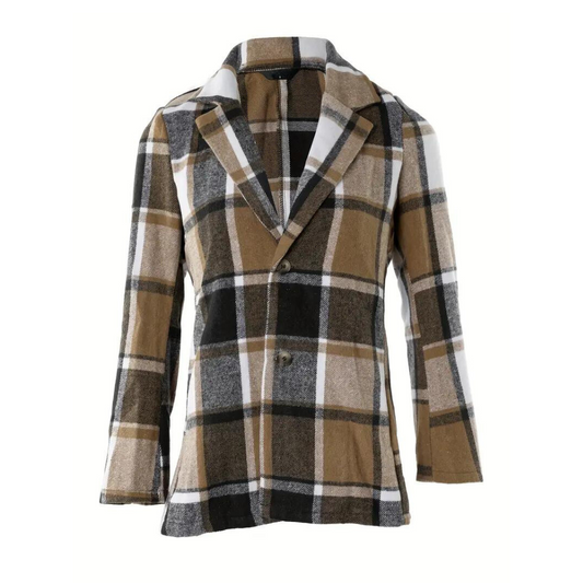 Kvinna Blazer Skräddarsydd Polyester Elegant 1