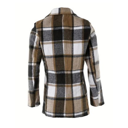 Kvinna Blazer Skräddarsydd Polyester Elegant 2