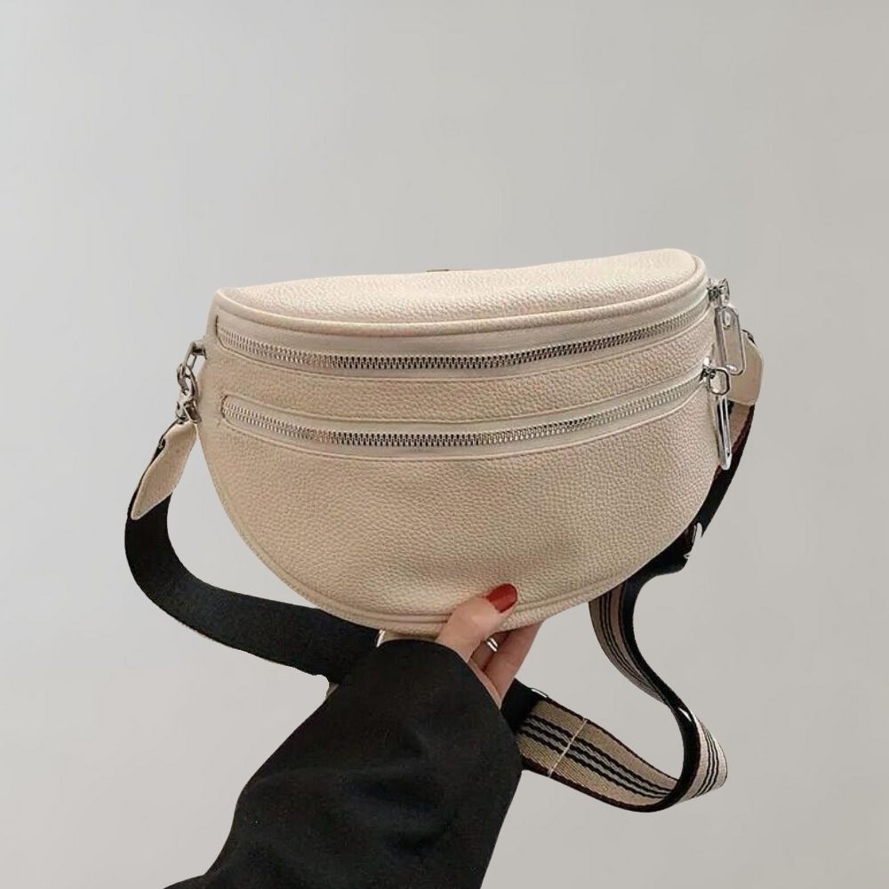 Variant image for Kvinnors Crossbody Väska Läder Med Flera Dragkedjor Justerbar Rem-4