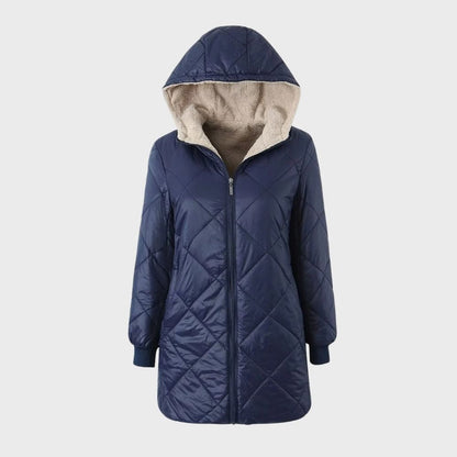 Dam Vinterjacka Klassisk Vattenavvisande Skräddarsydd Design-1