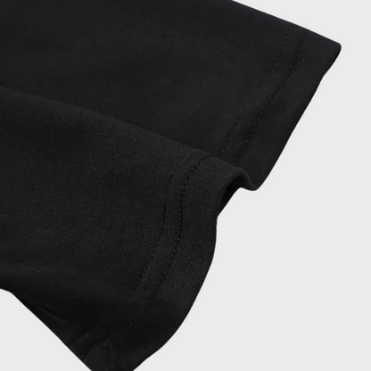 Herr T-Shirt Rund Halsringning Mjuk Bomullsblandning Tränings T-Shirt-4