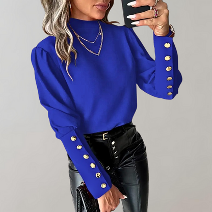 Kvinnors Lång Topp Avslappnad Design Mjuk Blandning-3