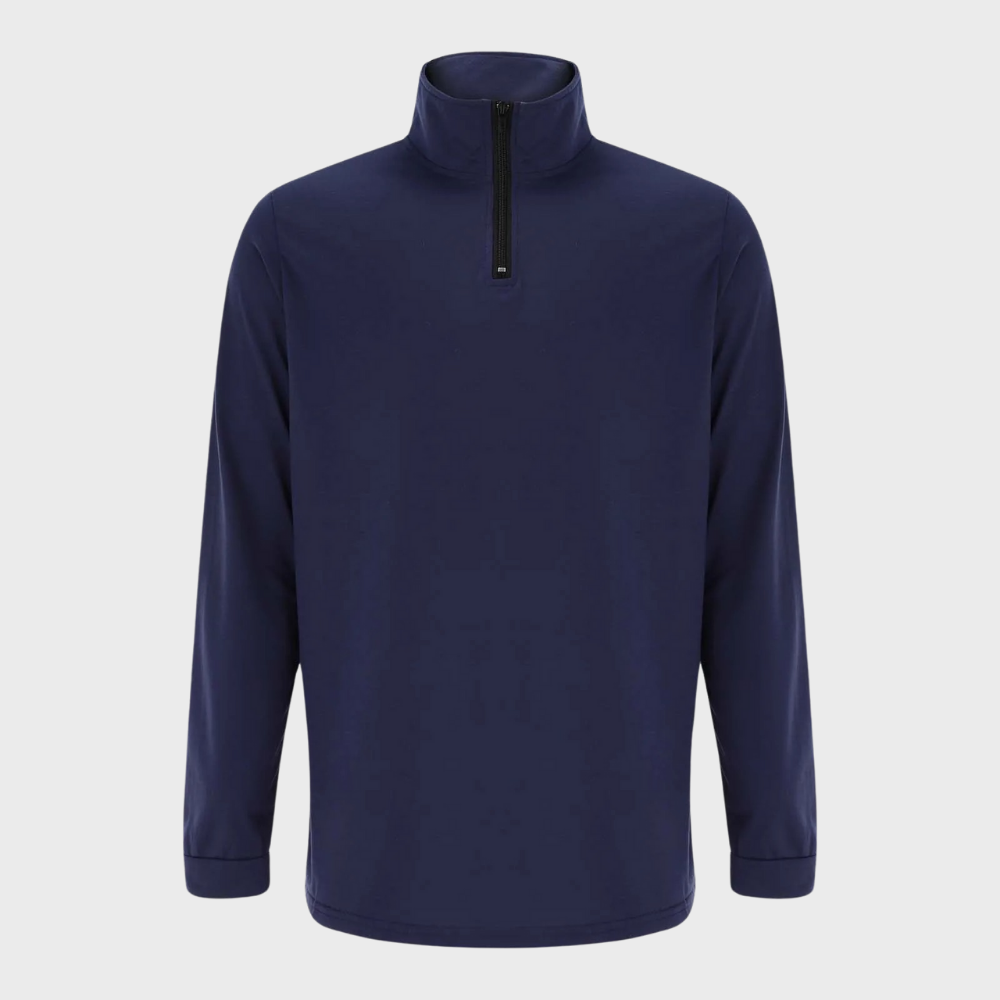 Herr Tröja Med Dragkedja Polyester Komfortabel Modern 2
