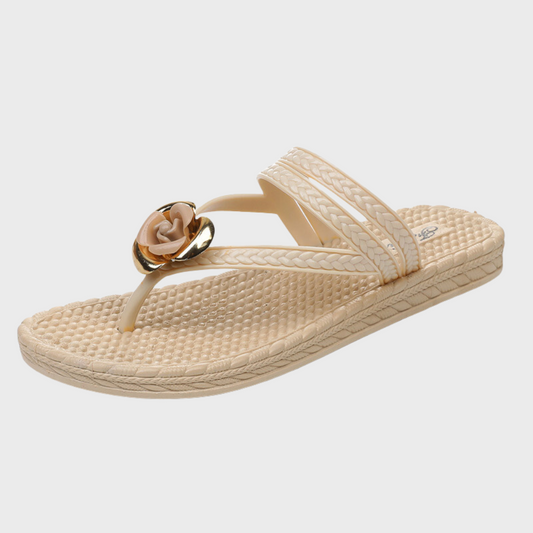 Kvinnors Sandaler Bekväm Syntetisk Läder Design-1