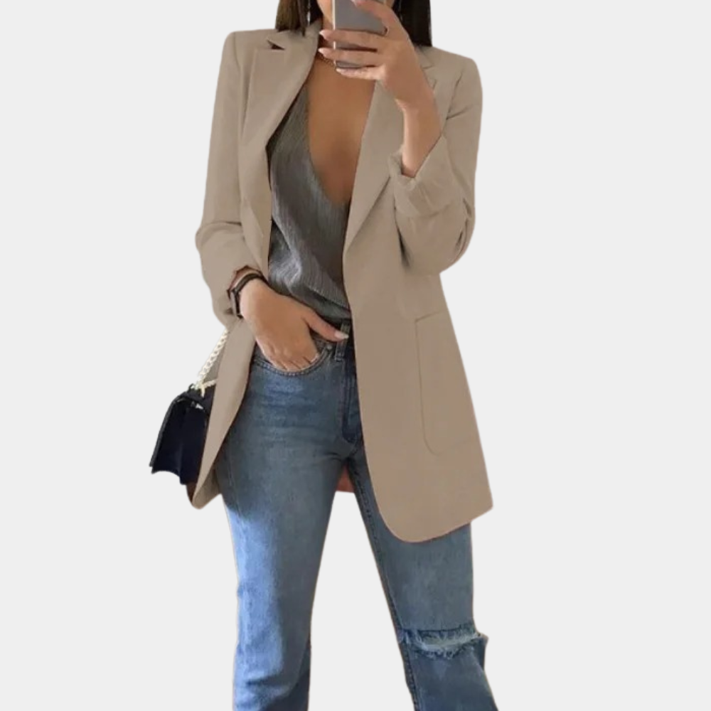 Variant image for Kvinnor Blazer Klassisk Stil Polyester-19