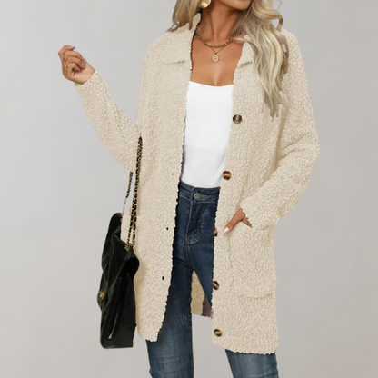 Damjacka Modern Design Polyester Bekväm Jacka för Dam-1