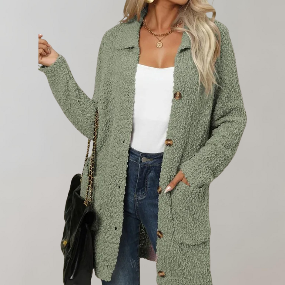 Damjacka Modern Design Polyester Bekväm Jacka för Dam-2
