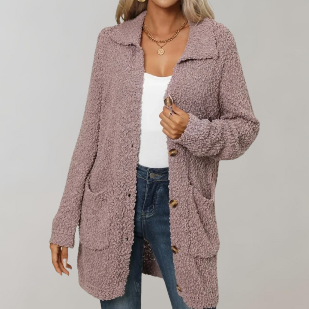 Damjacka Modern Design Polyester Bekväm Jacka för Dam-5
