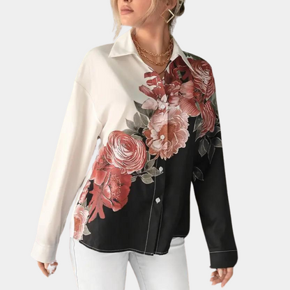 Kvinnors Blus Elegant Design 100% Polyester-3