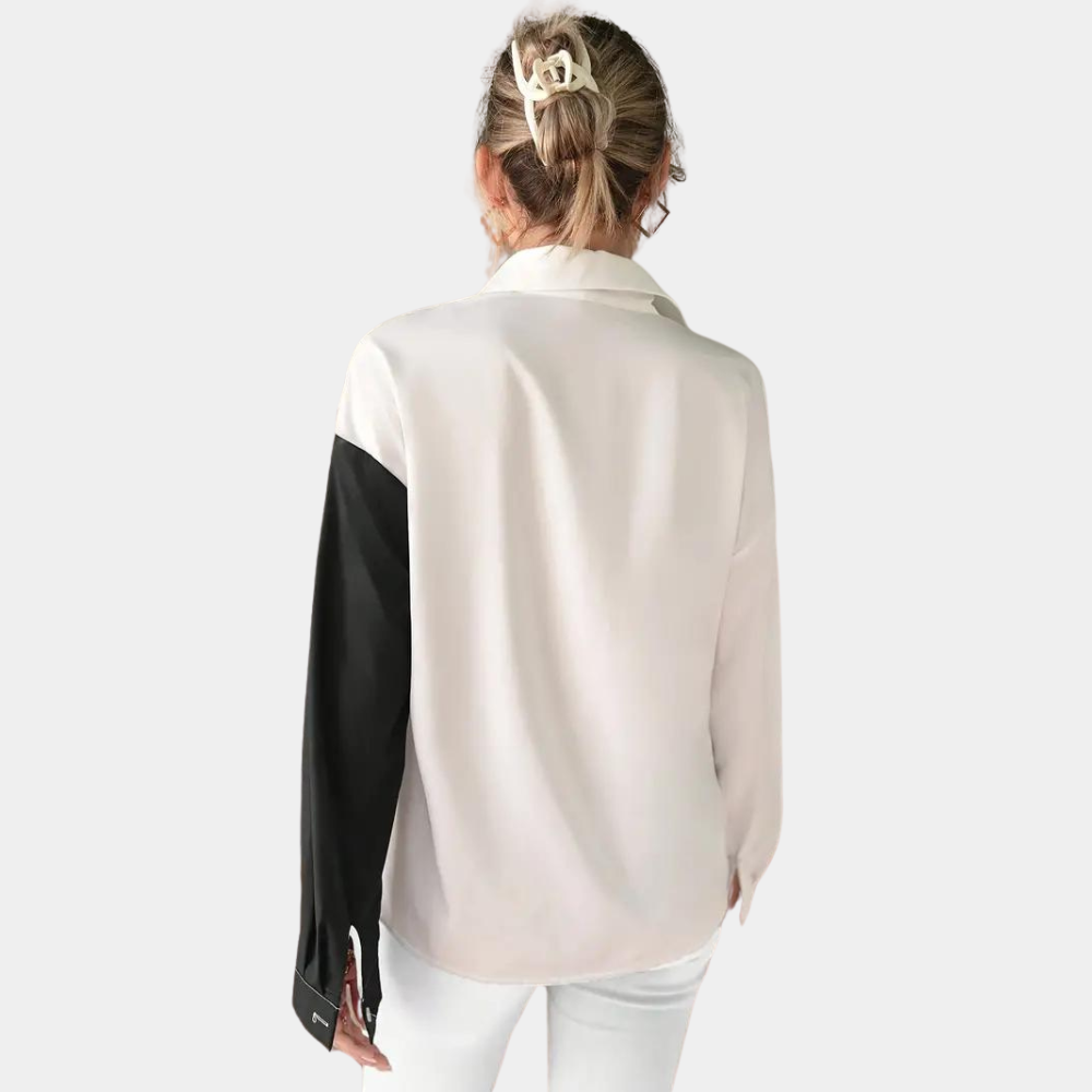 Kvinnors Blus Elegant Design 100% Polyester-2