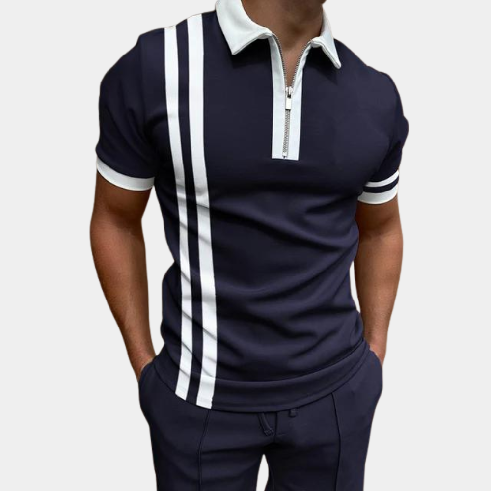 Herr Poloshirt Modern Snitt 100% Bomull-1