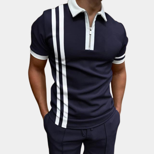 Herr Poloshirt Modern Snitt 100% Bomull-1