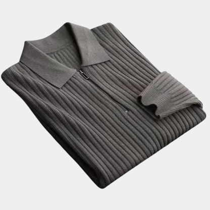 Herr Cardigan Jacka Kort Ärmar Mjuk Bomull med Blixtlås-1