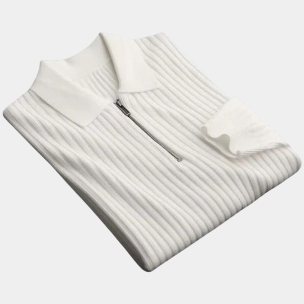 Variant image for Herr Cardigan Jacka Kort Ärmar Mjuk Bomull med Blixtlås-11