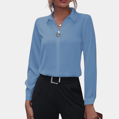 Variant image for Kvinnors Blus Enkel Stil Polyester-16