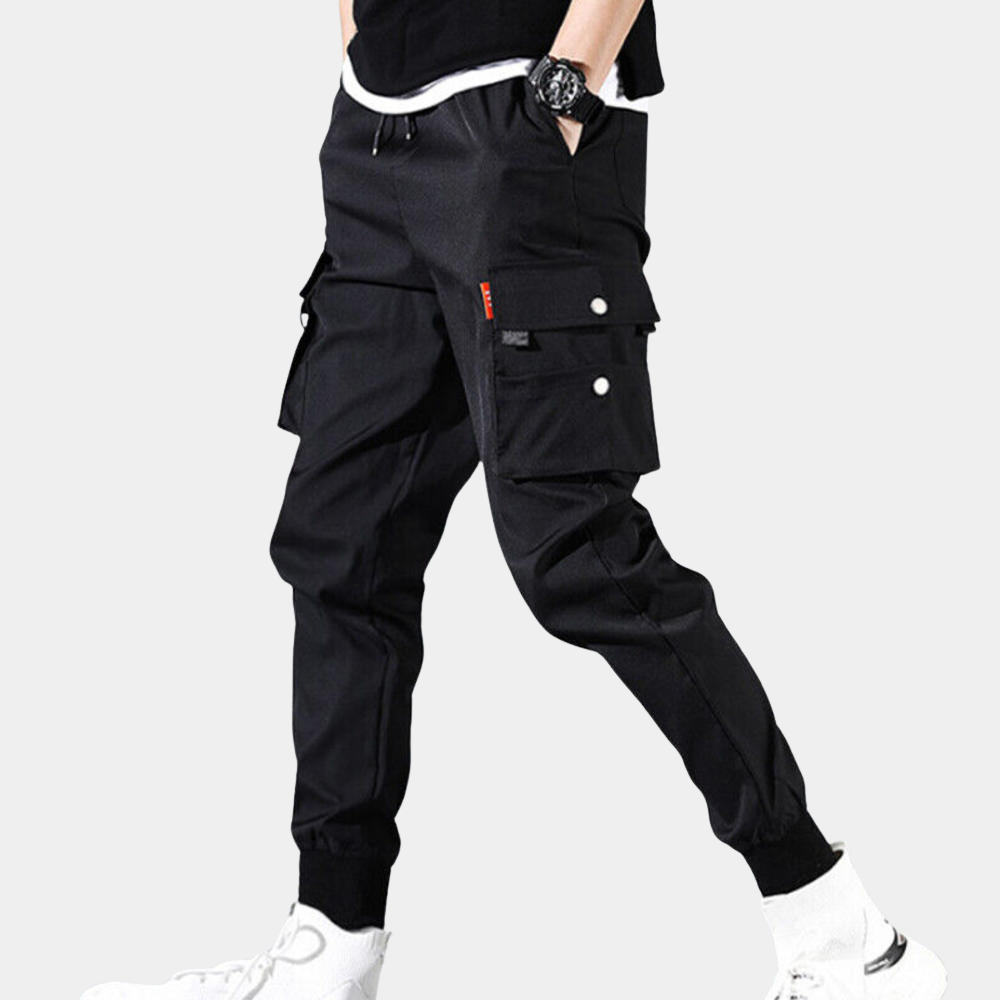 Herrbyxor med Fällbara Väskor – Modern Stil i Högkvalitativ Bomull och Polyester, Bekväm Passform 4