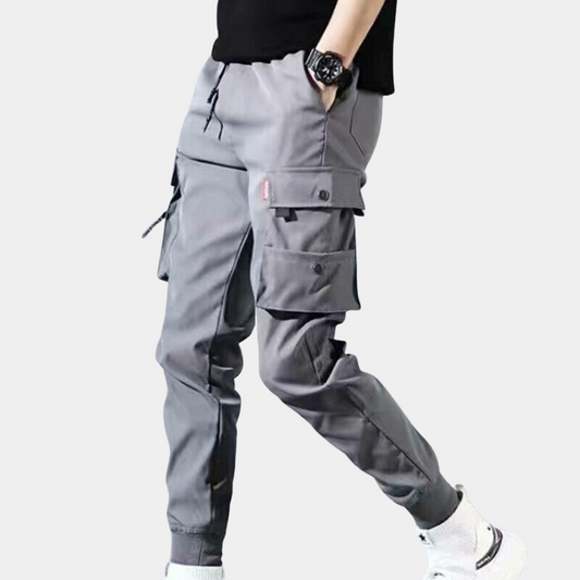 Herrbyxor med Fällbara Väskor – Modern Stil i Högkvalitativ Bomull och Polyester, Bekväm Passform 1