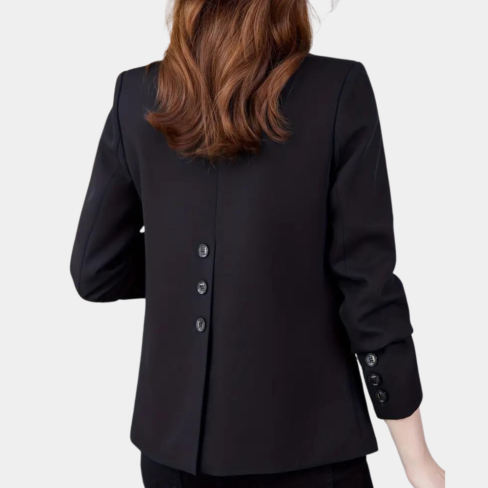 Kvinnor Blazer Reversad Mjuk Tyg 3