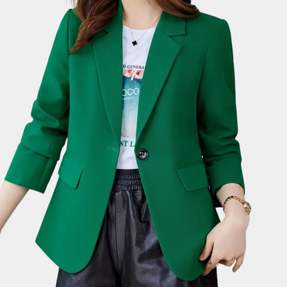 Kvinnor Blazer Reversad Mjuk Tyg 4