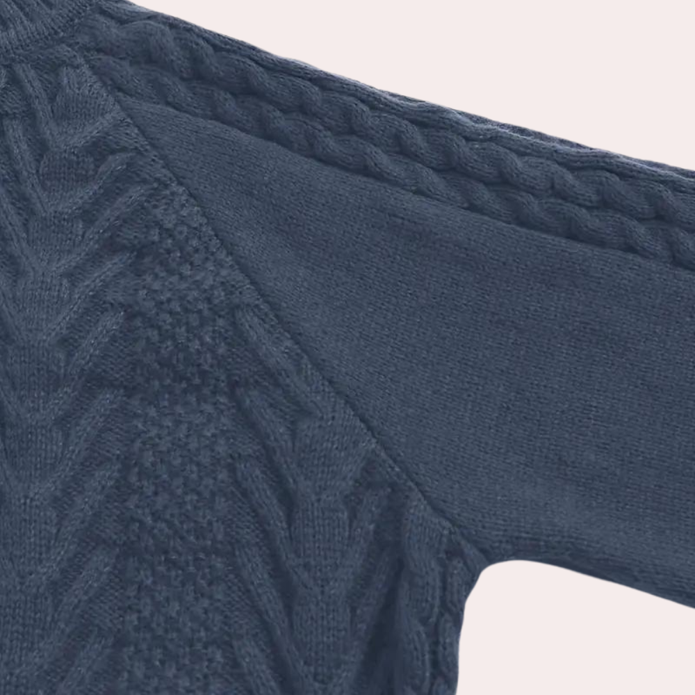 Dam Vintertröja Stickad Klassisk Design Mjuk och Bekväm-6