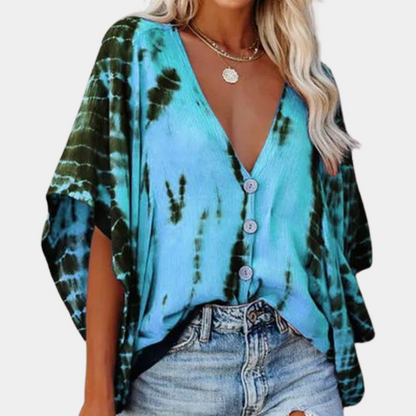 Kvinnors Blus Luftig Syntetmaterial Elegant Design 2