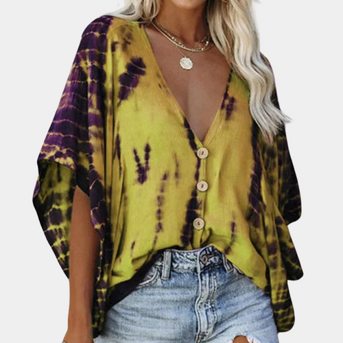 Kvinnors Blus Luftig Syntetmaterial Elegant Design 1