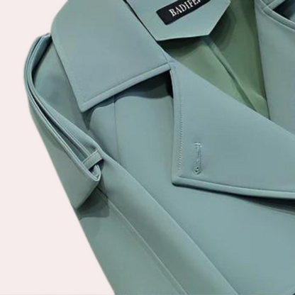 Lång Vinterrock Dam Elegant Polyester Varm och Bekväm-2