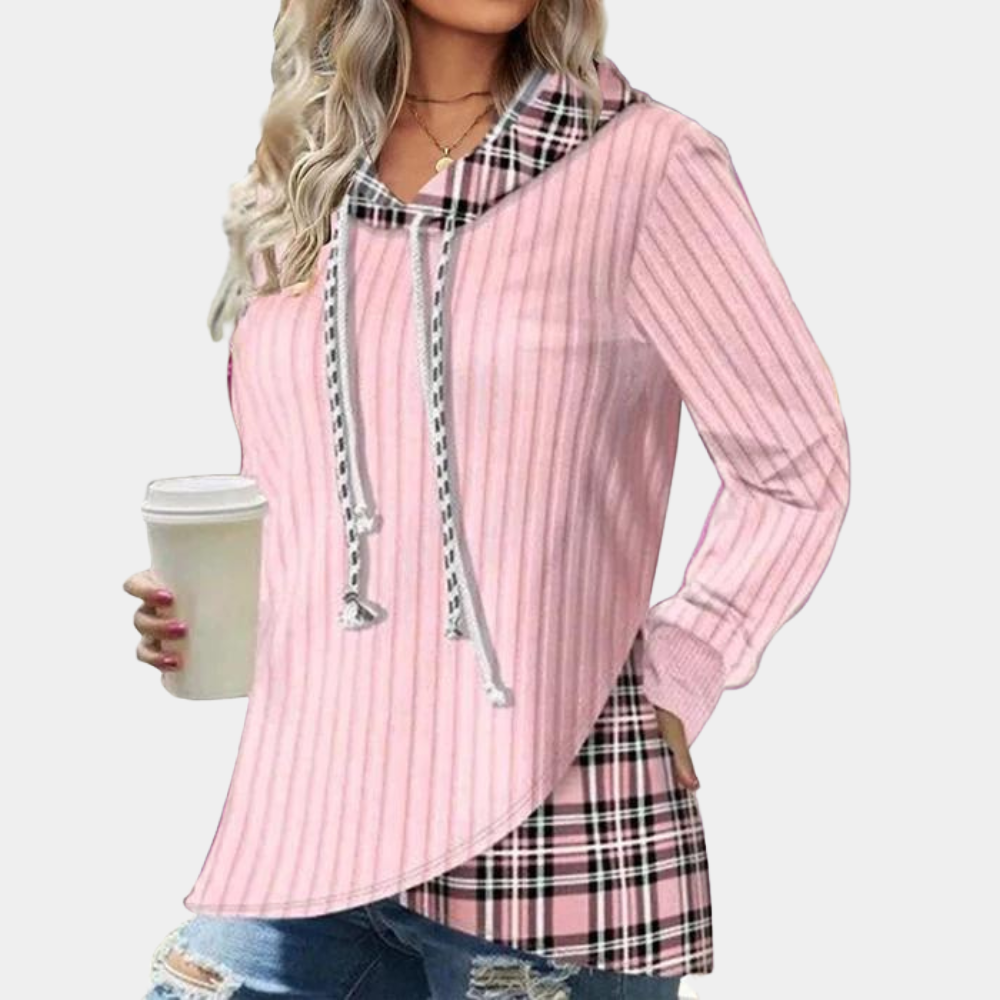 Variant image for Lång Hoodie Dam Avslappnad Stil Mjuk Bomull-21