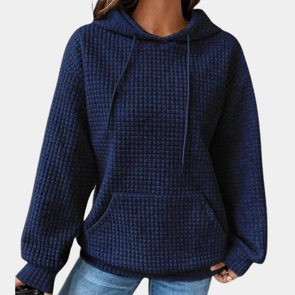 Dam Hoodie Trendig Design 100% Bomull-6