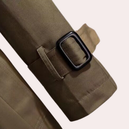 Dam Vindjacka Modern Trenchcoat Lätt Tyg-2